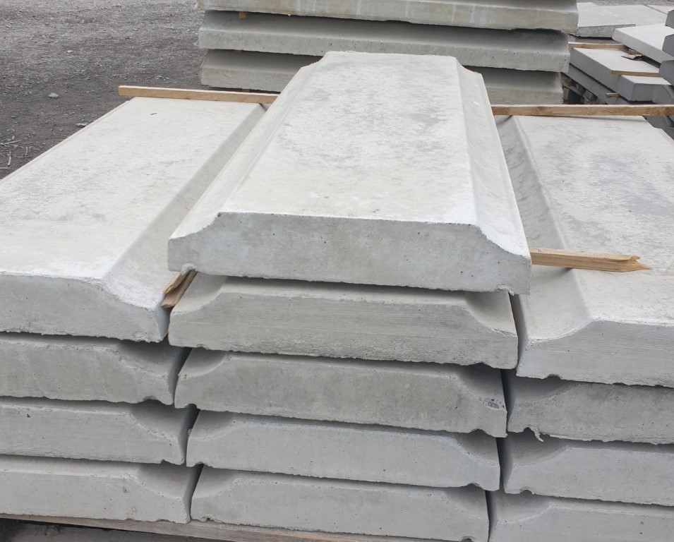 Flat top Curved Concrete Wall Caps